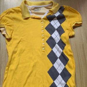 Yellow polo shirt!